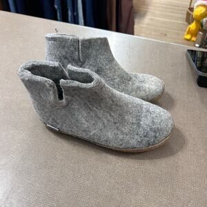Glerups The boot slipper made of 100% Natural Wool with leather bottoms 6